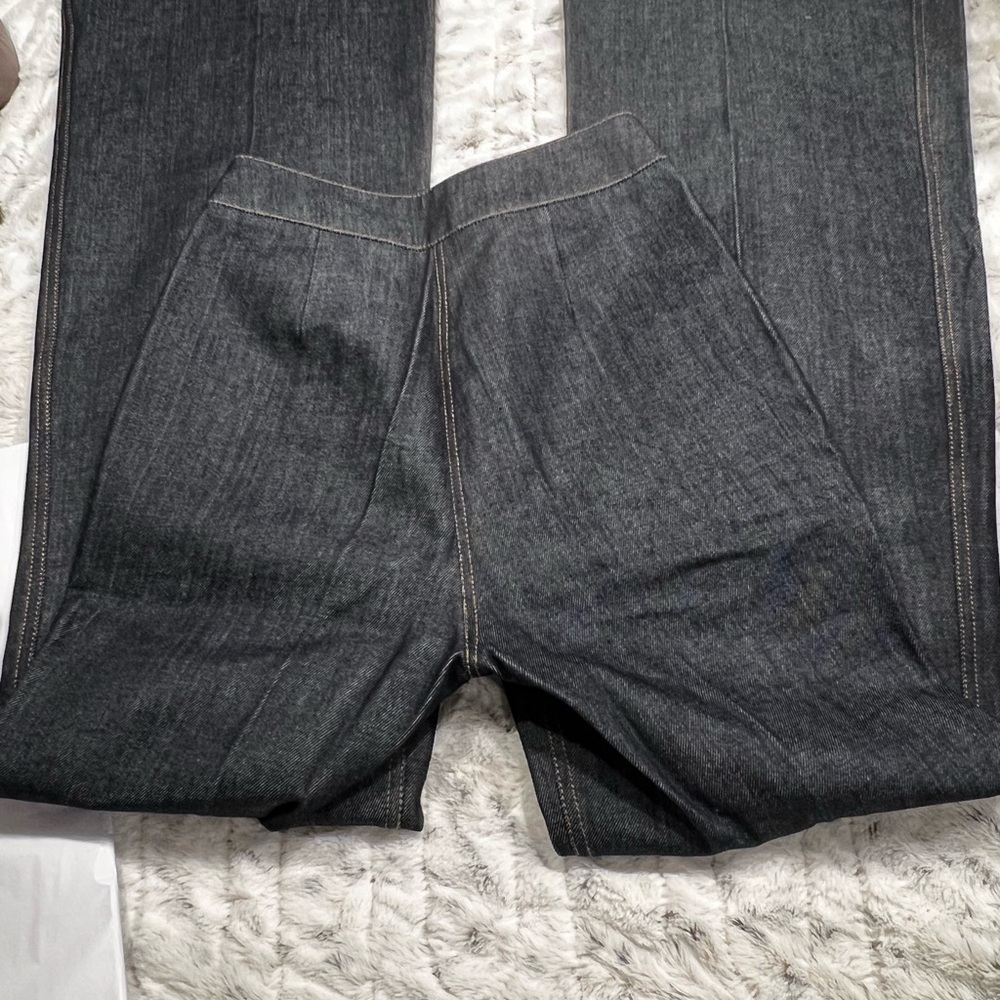 NWOT GUDU Capsule Asymmetric Wide Leg Trousers/Jeans Sz-M - Picture 6 of 7